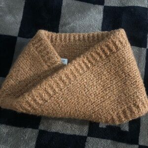 Universal Thread Tan with Textured Knit infinity headband